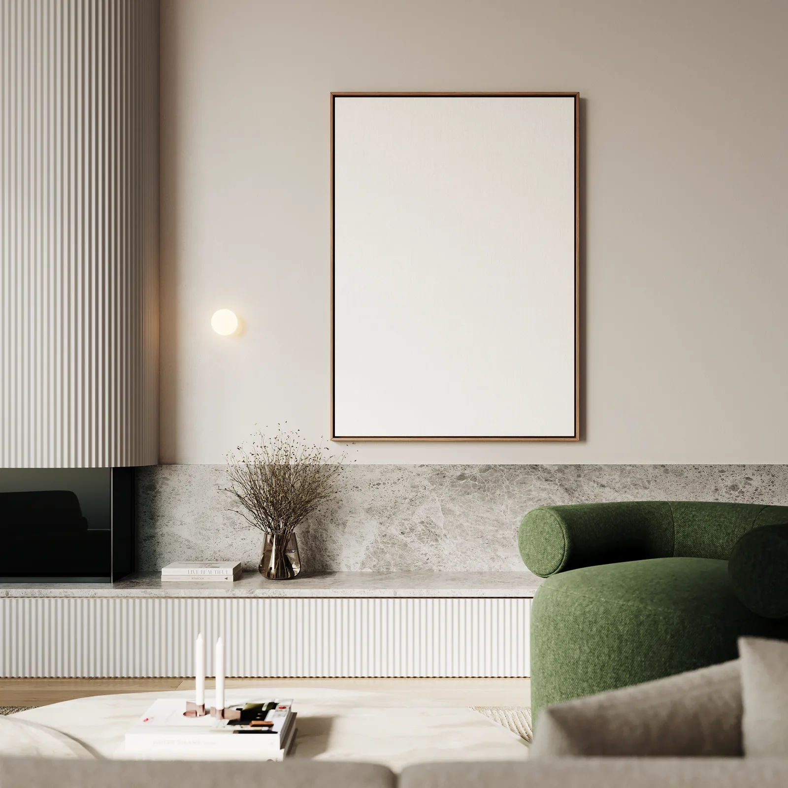Schaduwdanseressen bij een witte schaakpion in een kamer